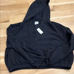 Black Hooded Sweatshirt